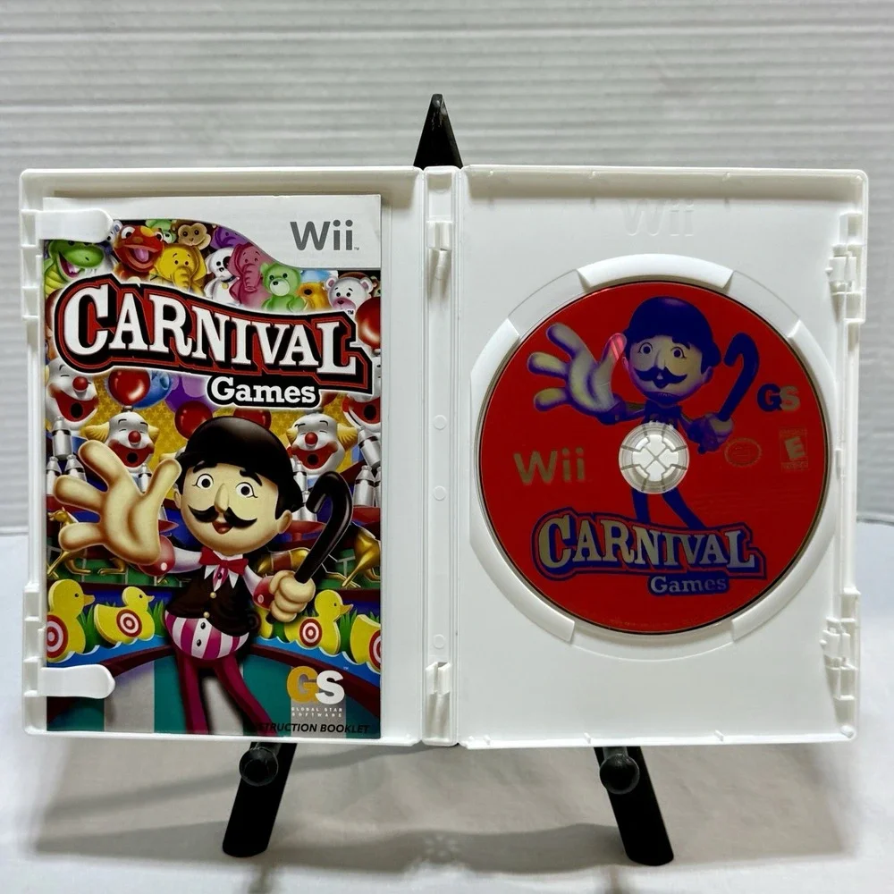 Carnival Games‎ (Nintendo Wii, 2007) Game Case Manual
